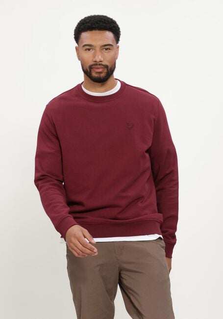 Bordeaux LYLE & SCOTT Pullover SUPERFINE CREW NECK SWEATSHIRT - large