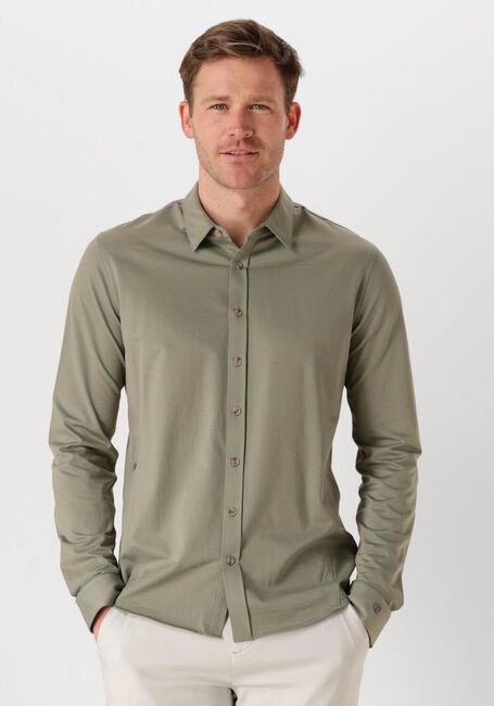Grüne CAST IRON Casual-Oberhemd LONG SLEEVE SHIRT TWILL JERSEY 2 TONE - large