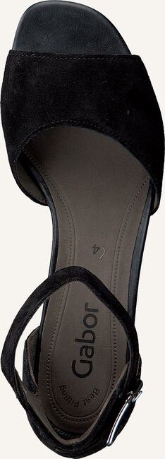 Schwarze GABOR Flache Sandalen 723 Schwarze GABOR Flache Sandalen 723 - large