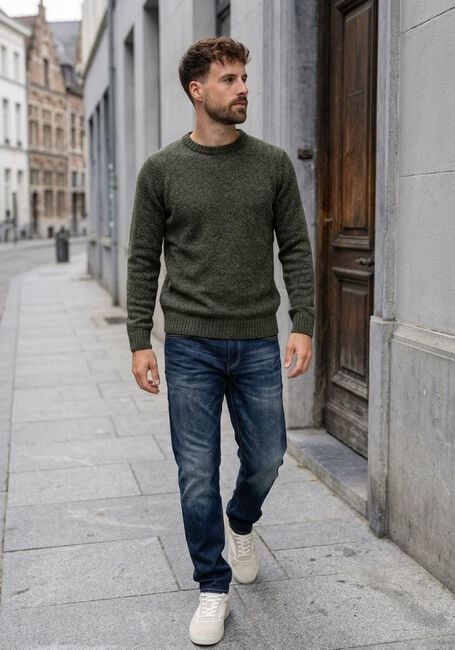 Olive ANERKJENDT Pullover AKSUNE CHENILLE KNIT - large
