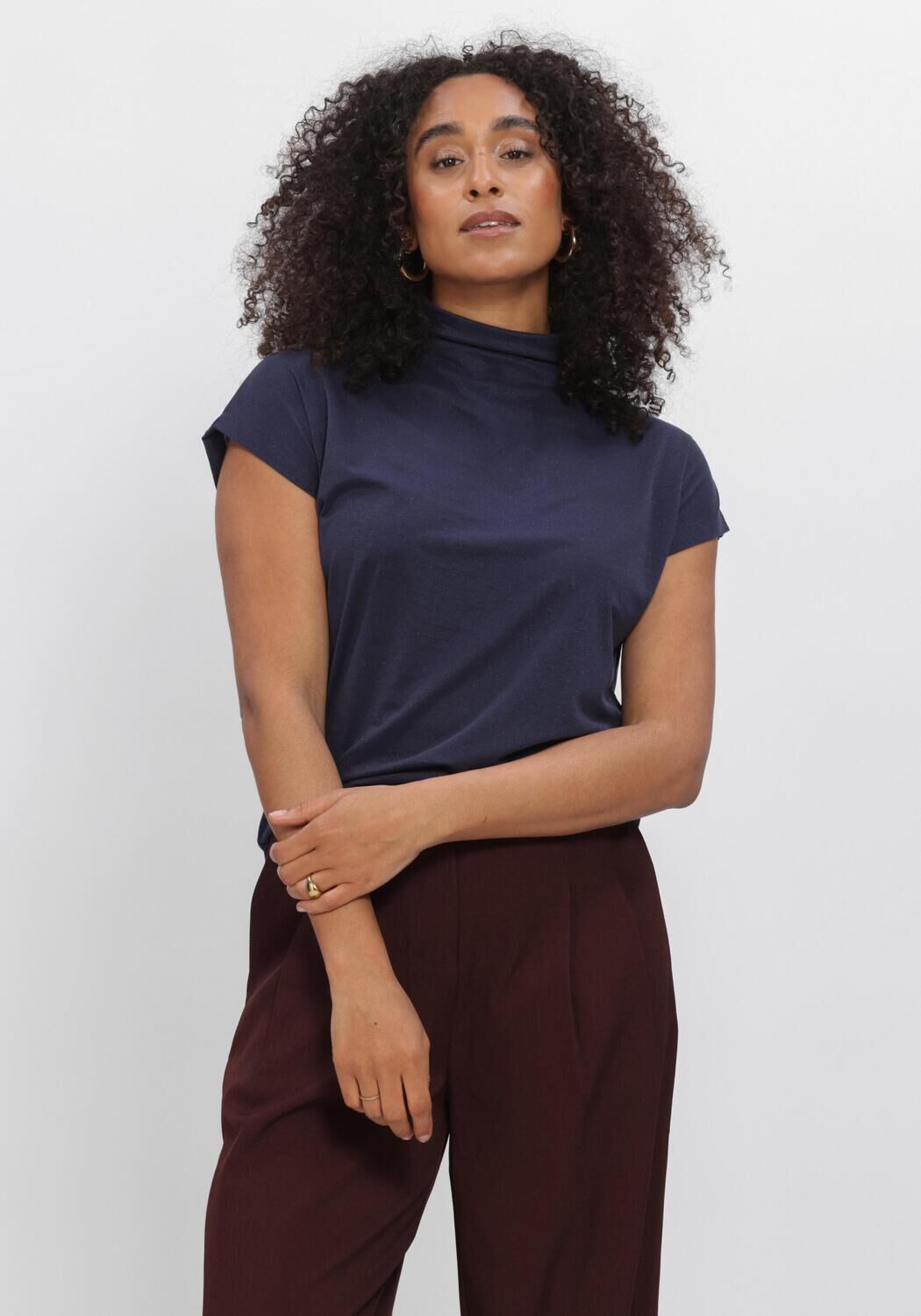 Dunkelblau AIMEE THE LABEL Tops & T-shirts MANDYW6 TOP - large