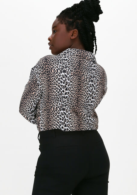 Beige NOTES DU NORD Blusen ALICIA LEOPARD SHIRT - large