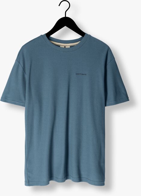 Blaue ANERKJENDT T-shirt AKKIKKI S/S WAFFLE TEE - large