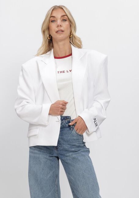 Wei&szlig;e ALIX THE LABEL Blazer LADIES WOVEN OVERSIZED TWILL BLAZER - large