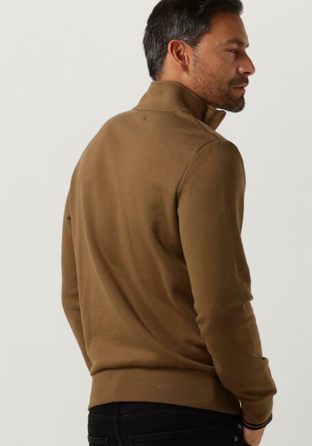 Camelfarbene FRED PERRY Sweatshirt HALF ZIP SWEATSHIRT - large