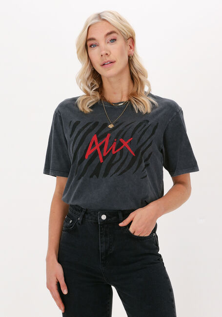 Graue ALIX THE LABEL T-shirt LADIES KNITTED ZEBRA ALIX T SHIRT - large