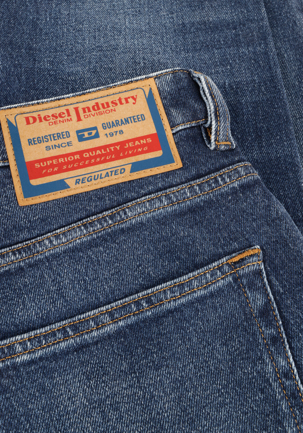 Dunkelblau DIESEL Straight leg jeans 1988 D-ARK - large