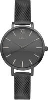 Schwarze IKKI Uhr FARAH - medium