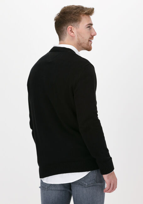 Schwarze TOMMY JEANS Pullover TJM ESSENTIAL CREW NECK SWEATE - large