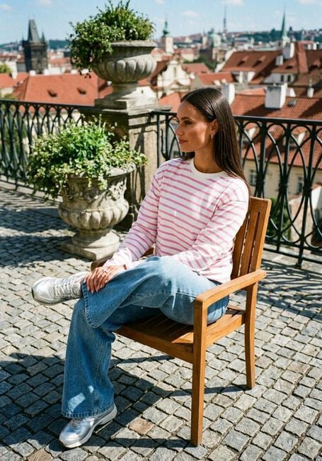 Mehrfarbige/Bunte CATWALK JUNKIE Pullover STRIPED LONG SLEEVE - large