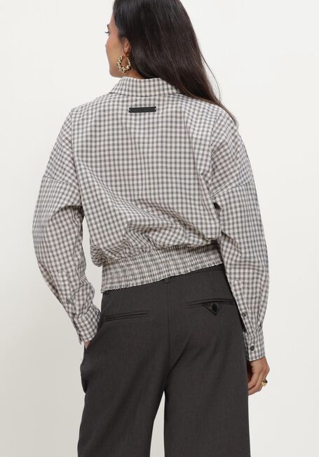 Graue HAUTE L'AMITI&Eacute; Blusen MIMOSA CHECK SMOCK SHIRT - large