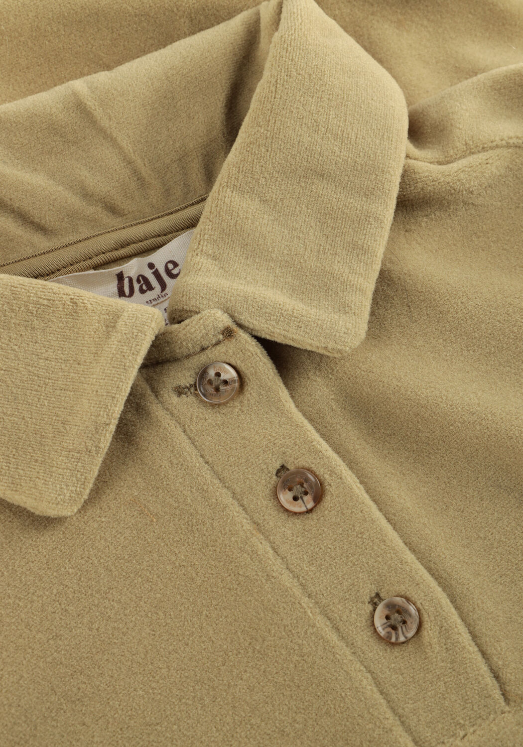 Khaki BAJE STUDIO Polo-Shirt VAUD - large