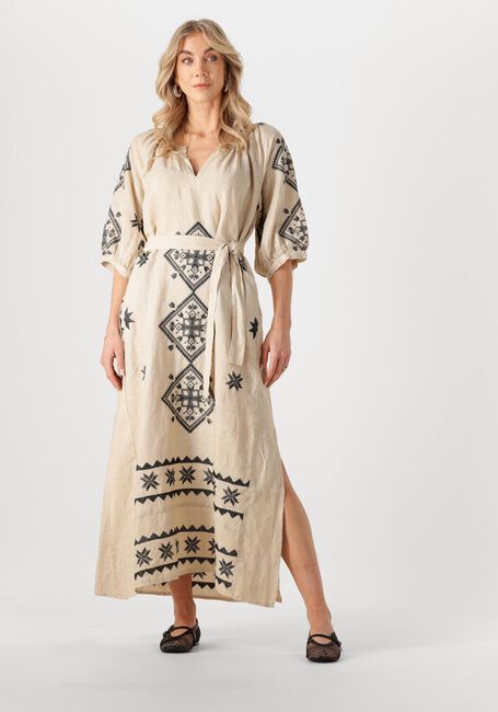 Ecru GREEK ARCHAIC KORI Maxikleid 230652 - large