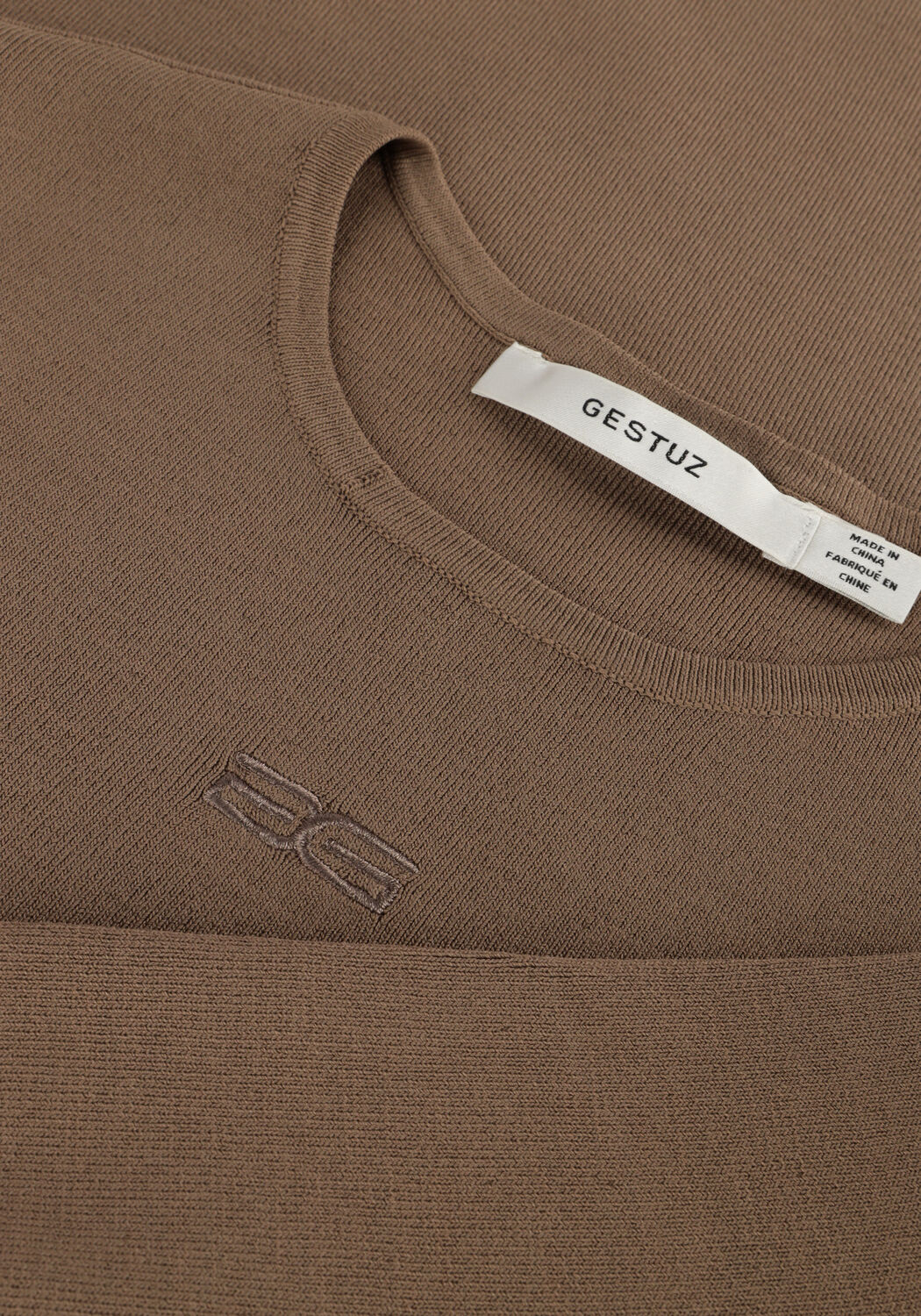 Taupe GESTUZ Midikleid BRIELLE - large