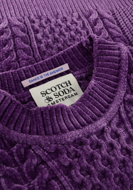 Lilane SCOTCH & SODA Pullover CHENILLE CABLE KNIT PULLOVER - large