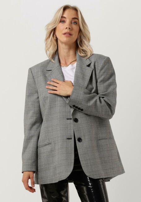 Schwarze ALIX THE LABEL Blazer WOVEN CHECK BLAZER - large