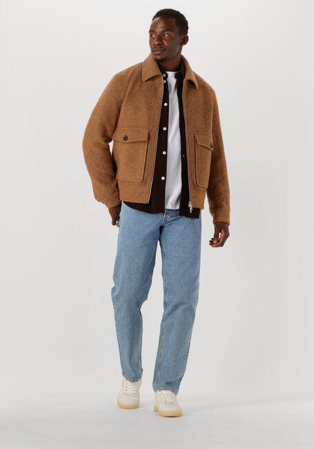 Braune SELECTED MEN Jack SLHJAKOB WOOL BLEND JKT - large