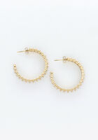 Goldfarbig NOTRE-V Ohrringe EARRING STRASS - medium