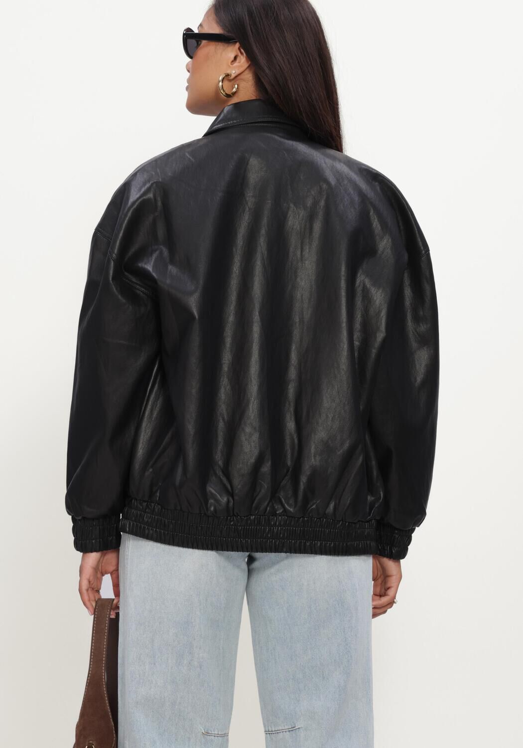 Schwarze HAUTE L'AMITI&Eacute; Jack RIZZ PU JACKET - large