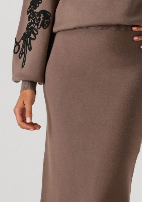 Taupe OBJECT Maxirock OBJREYNARD HW KNIT SKIRT - large