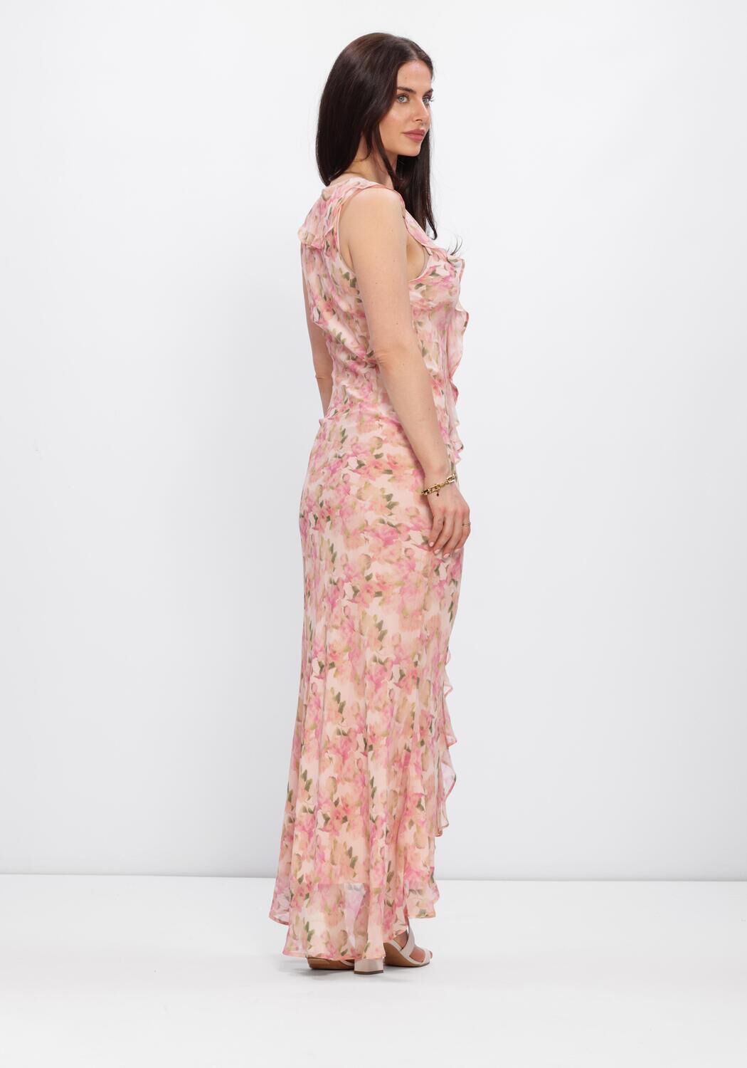 Hell-Pink NEO NOIR Maxikleid ZELLA CHIFFON PRINT DRESS - large