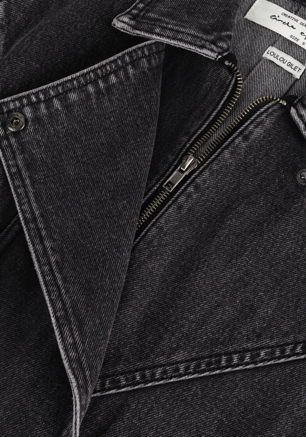 Graue CIRCLE OF TRUST Gilet LOULOU DNM GILET - large