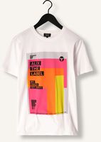 Weiße ALIX THE LABEL T-shirt LADIES KNITTED GRAPHIC T-SHIRT Weiße ALIX THE LABEL T-shirt LADIES KNITTED GRAPHIC T-SHIRT - medium