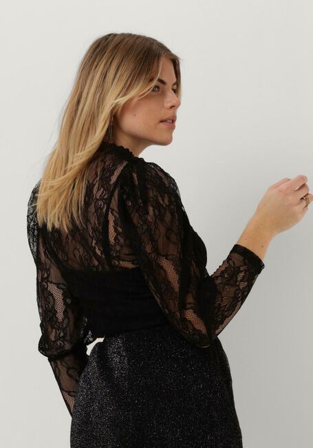 Schwarze CO'COUTURE T-shirt LEENA LACE BLOUSE - large