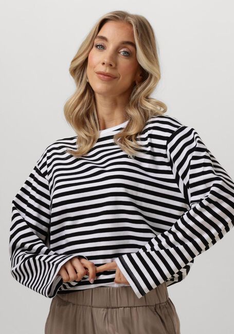 Weiße SOEURS DE PROVENCE Tops & T-shirts EVE TEE STRIPED - large