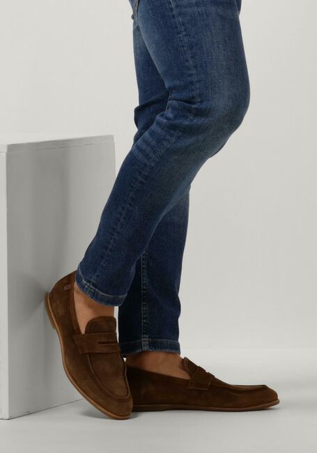 Cognacfarbene FLORIS VAN BOMMEL Loafer SFM-40017 - large