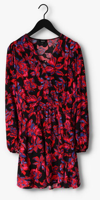 Mehrfarbige/Bunte ALIX THE LABEL Minikleid LADIES WOVEN FLORAL DRESS WITH SMOCKED WAIST - large