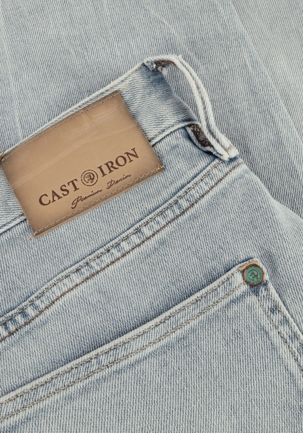 Blaue CAST IRON Straight leg jeans VALVER REGULAR URBAN OUTCAST INDIGO - large