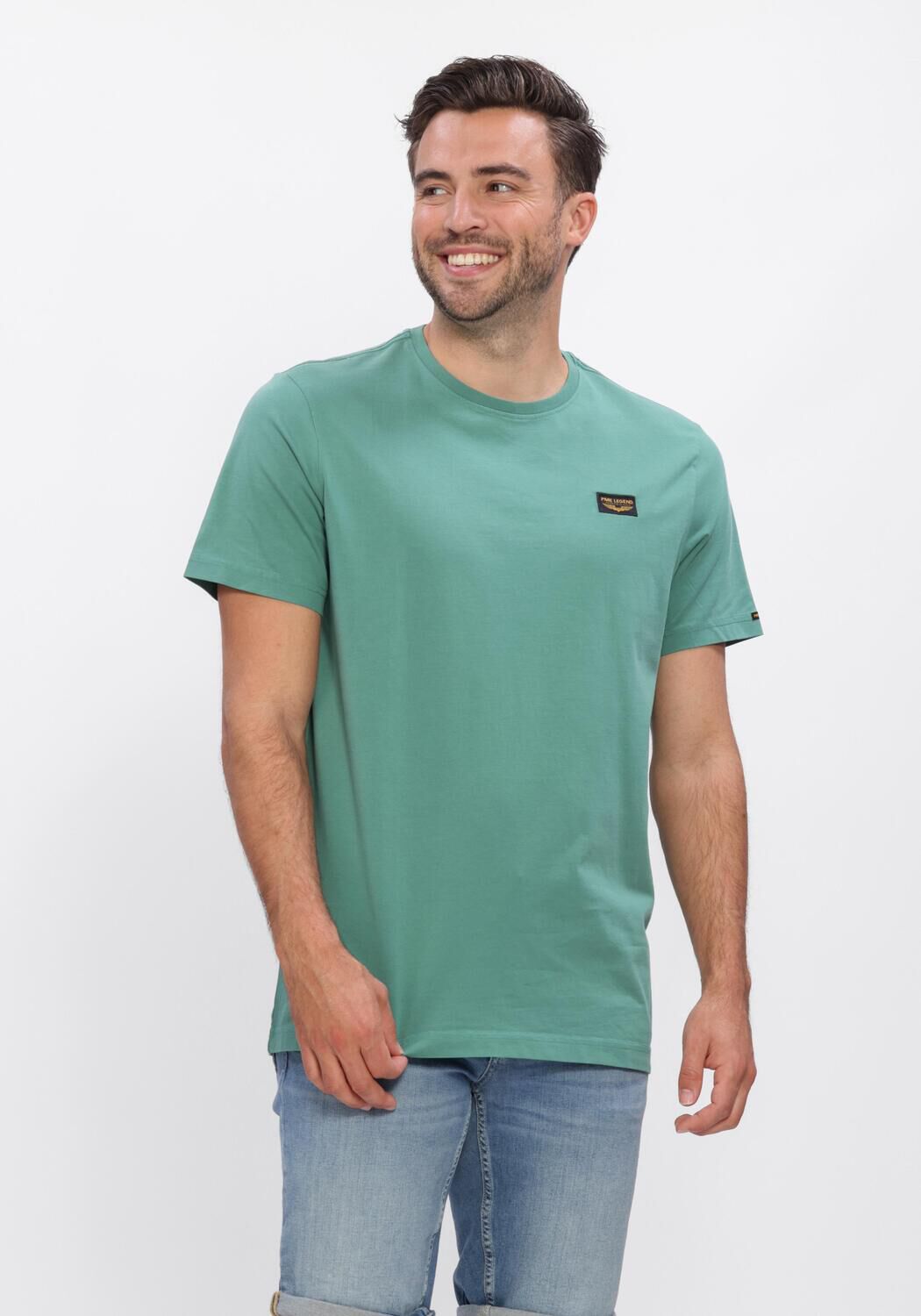 Gr&uuml;ne PME LEGEND Polo-Shirt SHORT SLEEVE R-NECK AMERICAN CLASSIC - large