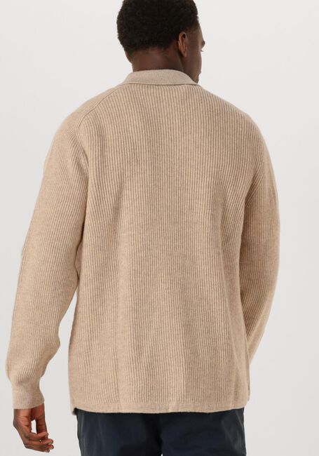 Beige PROFUOMO Pullover OVERSHIRT FULL BUTTON - large