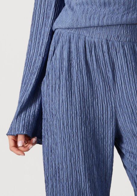 Blaue COLOURFUL REBEL Weite Hose MELODY STRUCTURE STRAIGHT PANTS - large