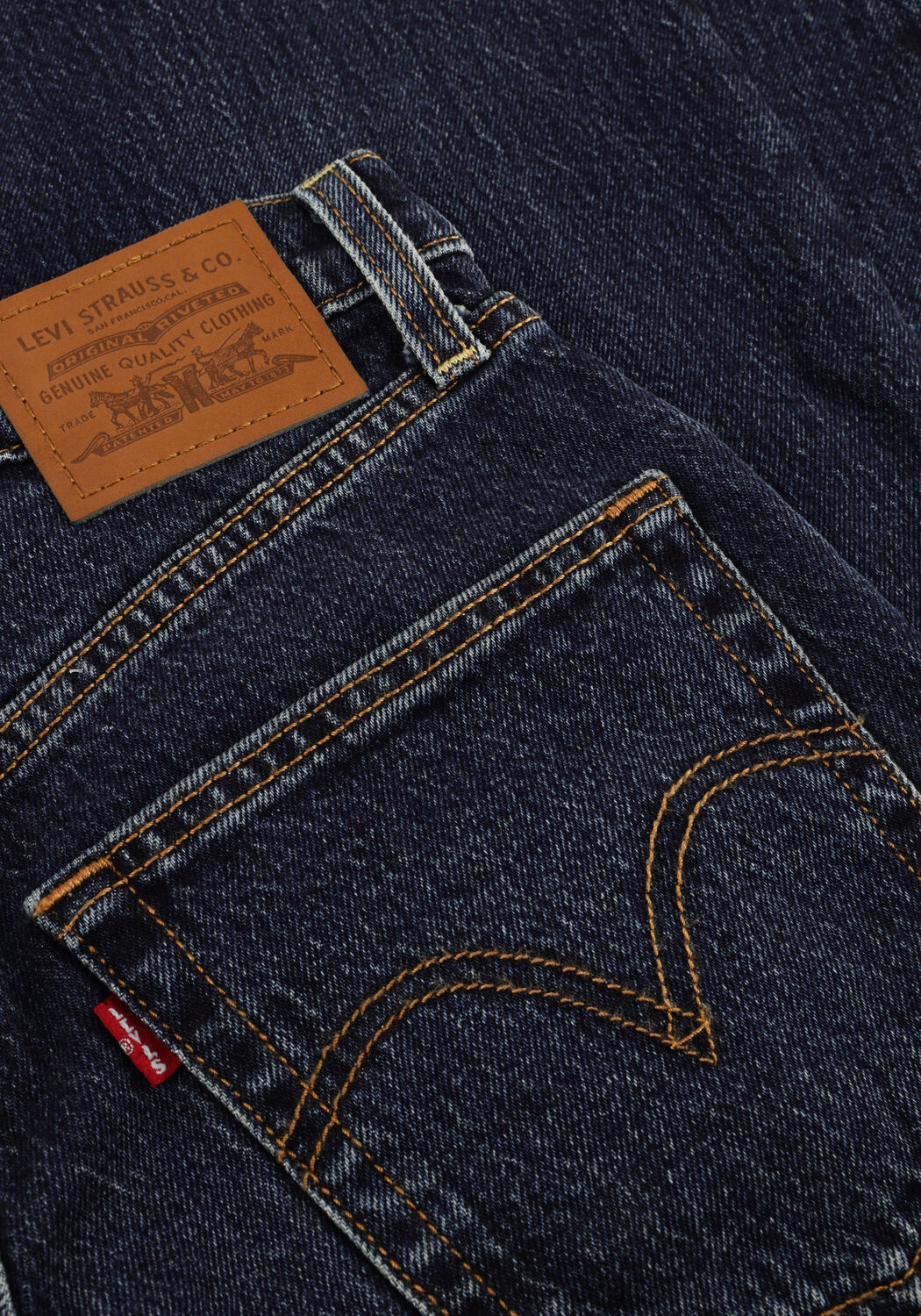 Dunkelblau LEVI'S Straight leg jeans RIBCAGE FULL LENGHT APPLY NOW - large