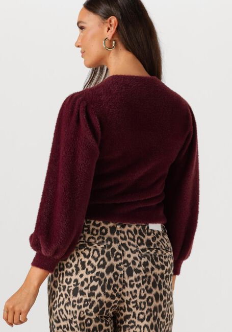 Bordeaux CATWALK JUNKIE Pullover FUZZY PUFF SLEEVE KNIT - large