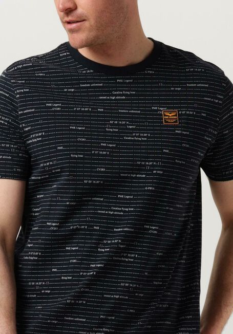 Blaue PME LEGEND T-shirt SHORT SLEEVE R-NECK SINGLE JERSEY MELANGE - large