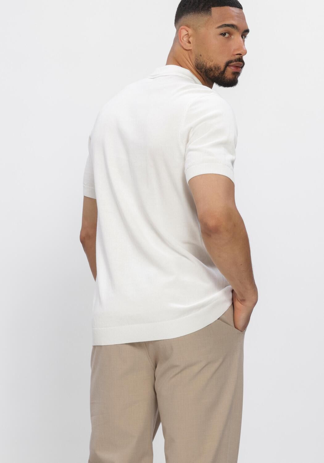 Wei&szlig;e SAINT STEVE Polo-Shirt JOACHIM - large