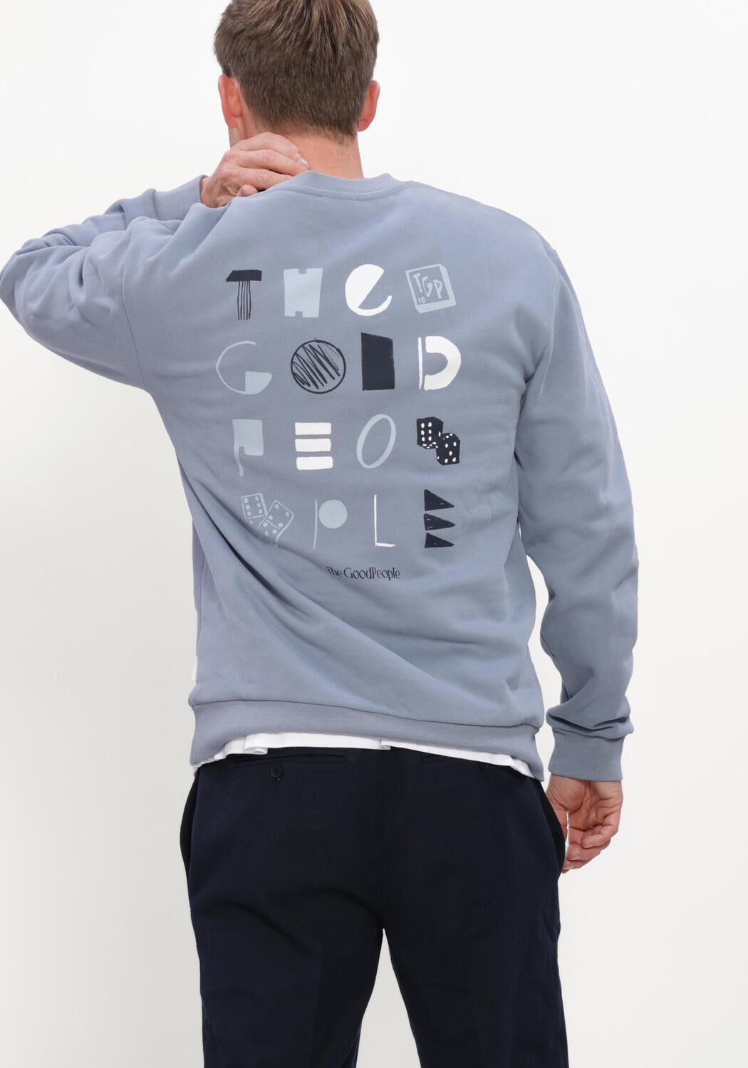 Hellblau THE GOODPEOPLE Sweatshirt LAX - large