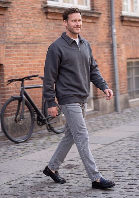 Graue FOR&Eacute;T Pullover HOOK HALF ZIP - large