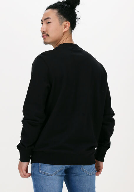 Schwarze CALVIN KLEIN Sweatshirt BLOCKING INSTITUTIONAL CREW NECK - large