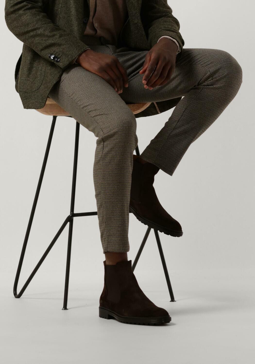 Braune VAN BOMMEL Chelsea Boots SBM-60004 - large