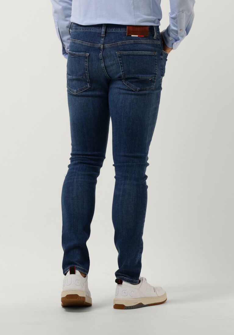 blaue tommy hilfiger slim fit jeans xtr slim layton pstr rick indigoh IV10011