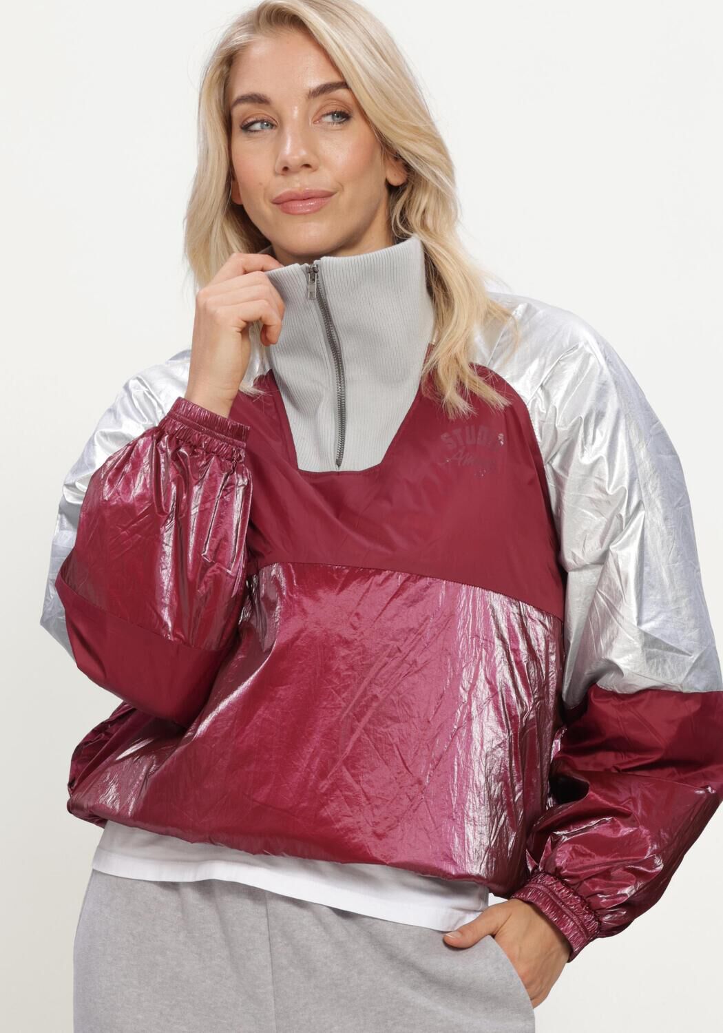 Bordeaux STUDIO AMAYA Jack HOLD JACKET - large
