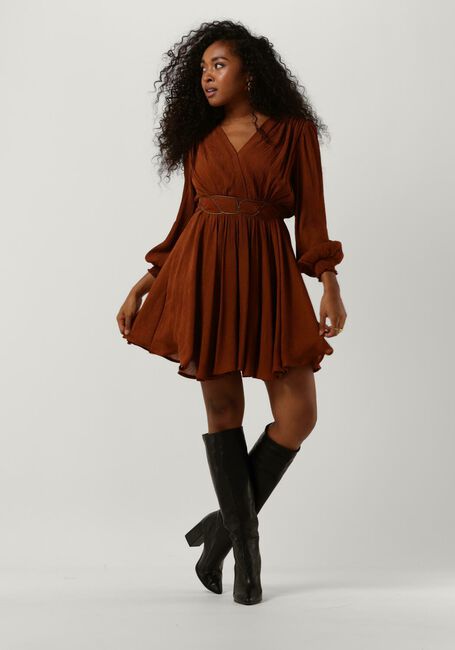 Braune LOUIZON Minikleid AMINE ROBE - large