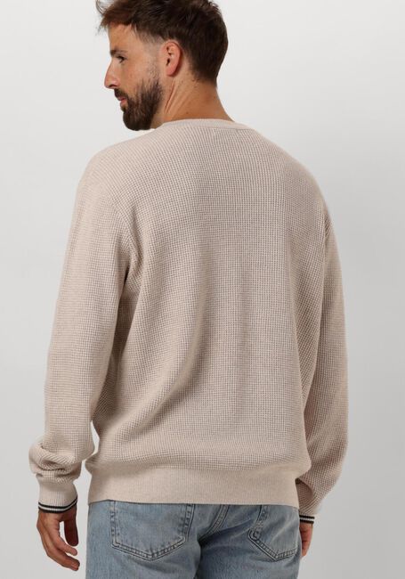 Nicht-gerade weiss FRED PERRY Pullover WAFFLE STITCH CREW NECK JUMPER - large