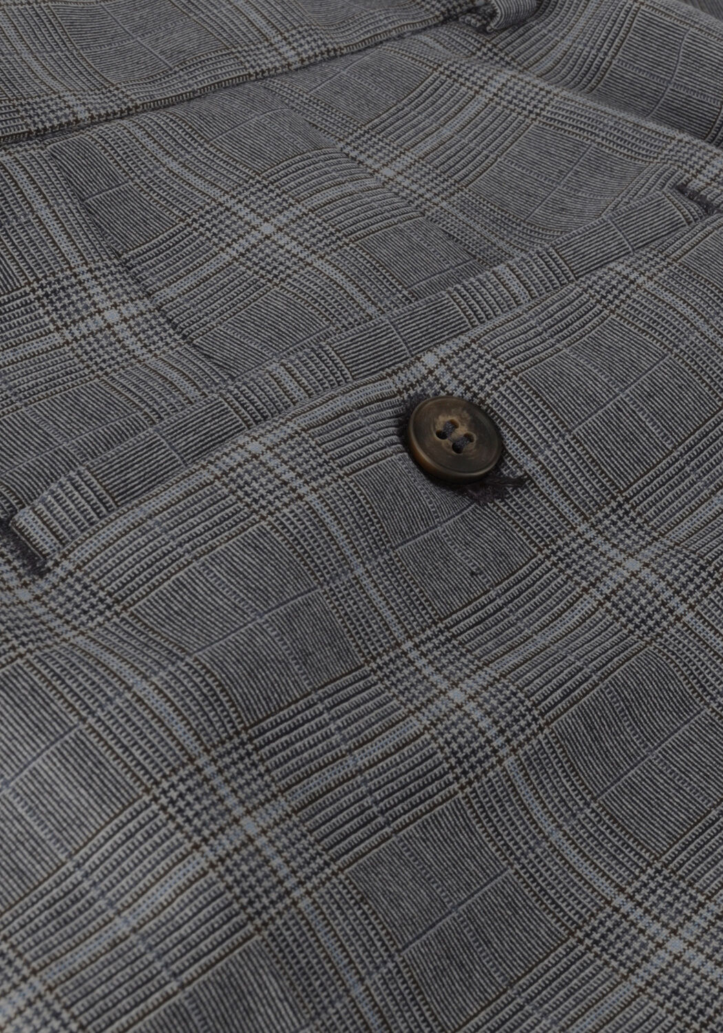 Graue SELECTED MEN Hose SLHSLIM-LIAM GREY/BLUE CHECK TRS FLEX B - large