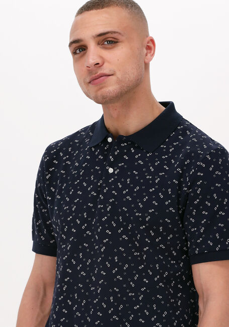 Dunkelblau SCOTCH & SODA Casual-Oberhemd PRINTED PIQUE POLO IN ORGANIC COTTON - large