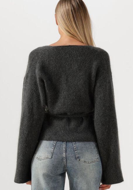 Graue SECOND FEMALE Strickjacke BROOK KNIT WRAP CARDIGAN - large